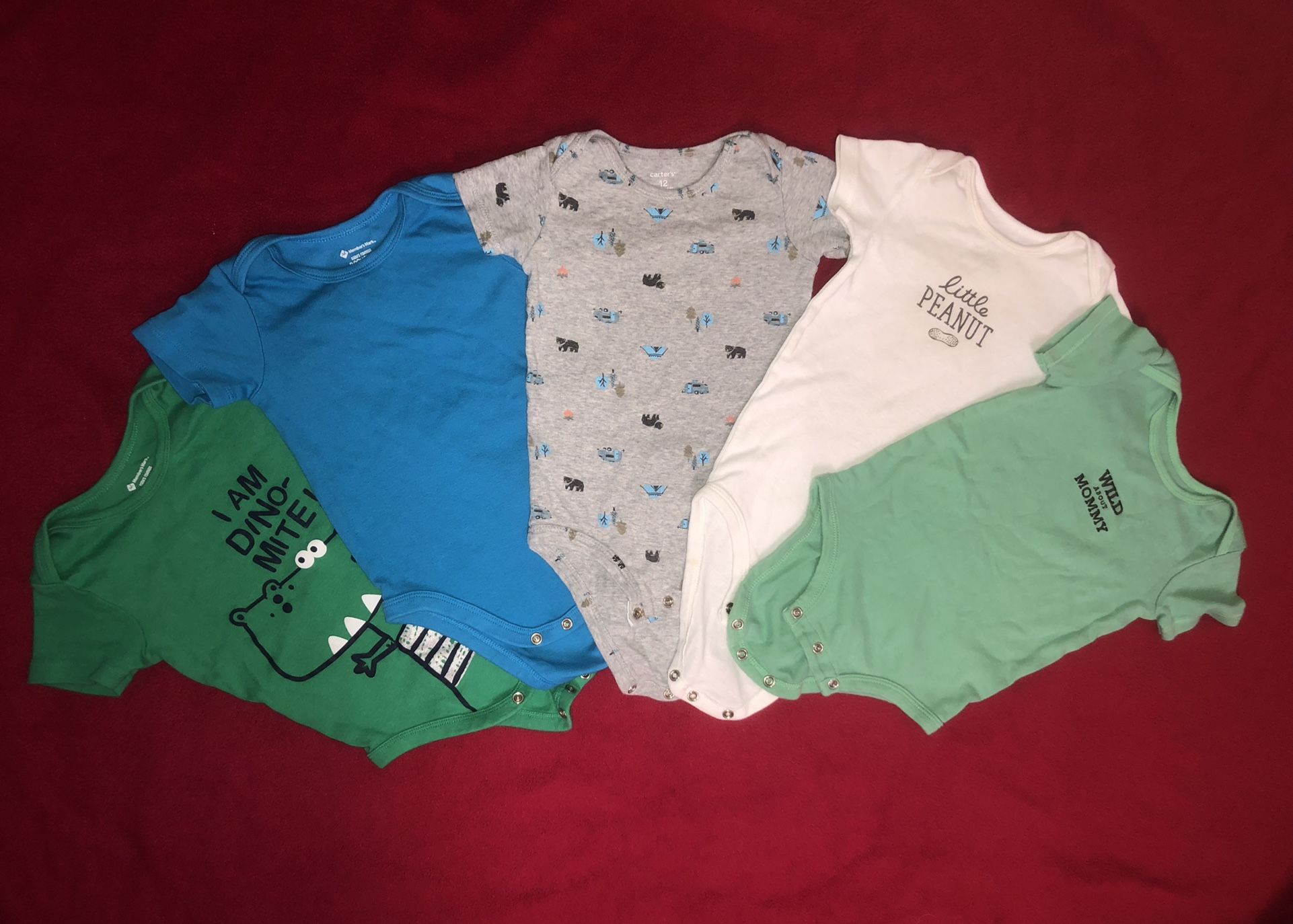 Toddler Boy Bodysuits Lot