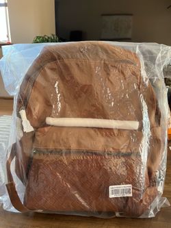 Backpack woven brown
