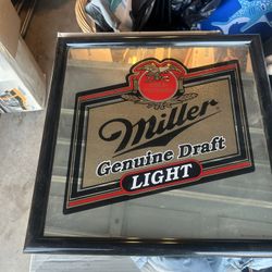 Miller Beer Mirror Decoration