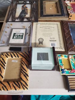Assorted Picture Frames $5 each please see4 pictures