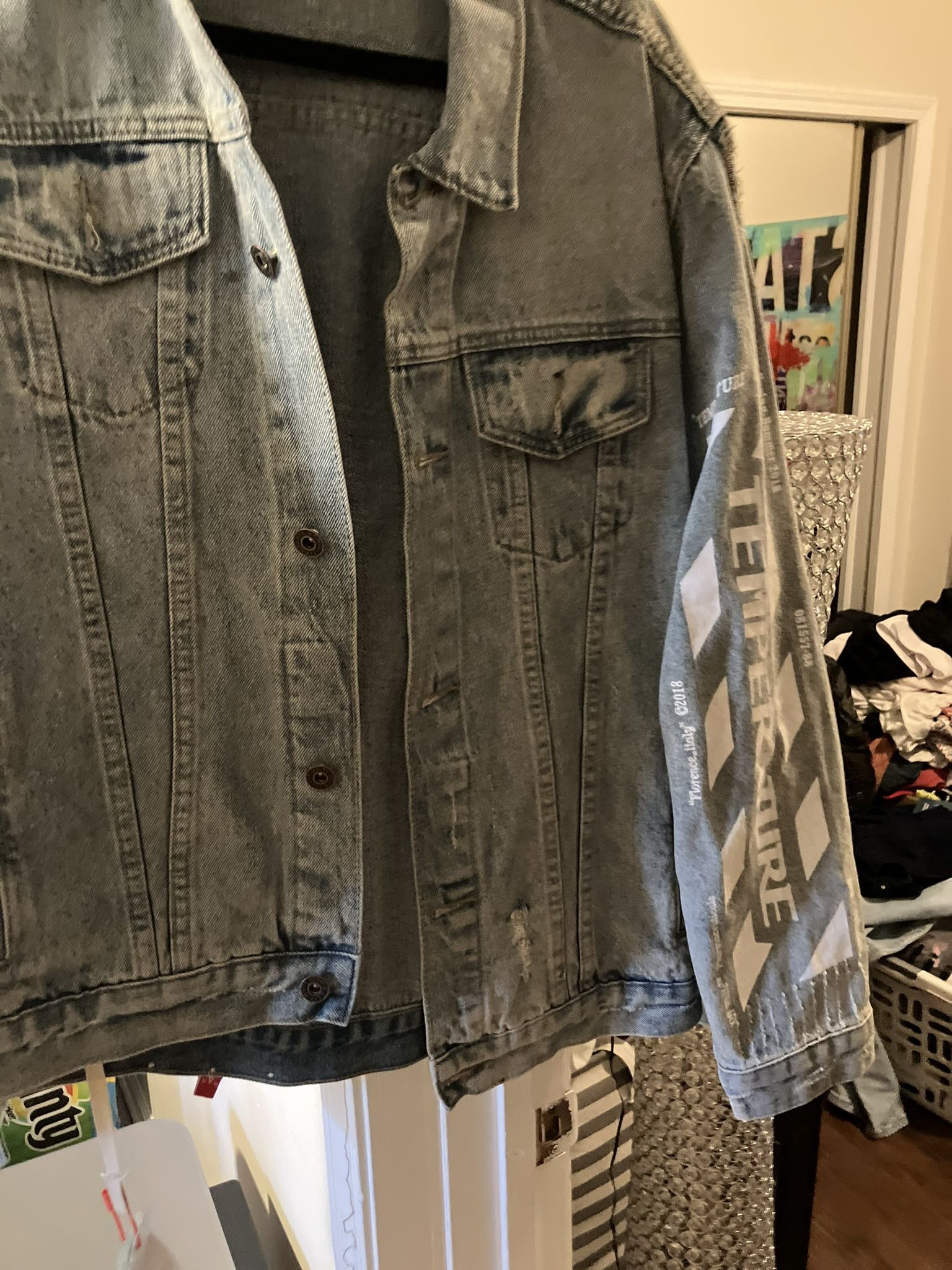 Off White Denim Men’s Jean Jacket