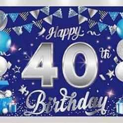 40th Birthday Backdrop