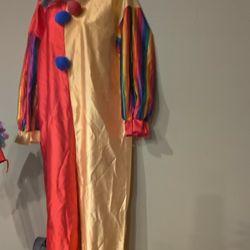 4 Piece Adult Clown Halloween Costume