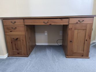 Large Desk Solid Wood