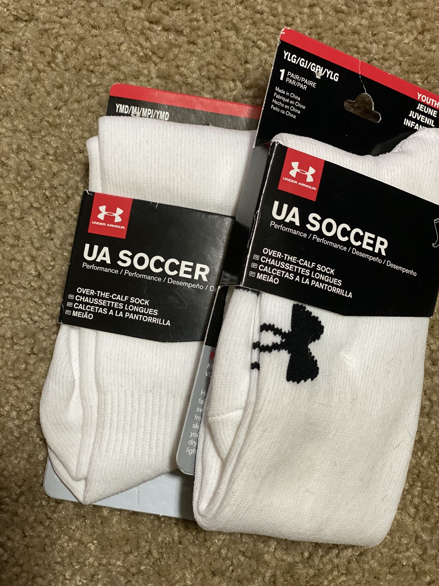 New UA soccer socks youth