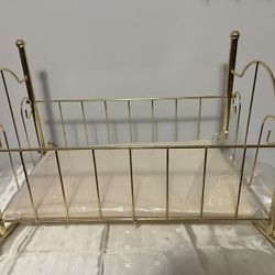 Metal Rocking Crib For Doll. Made In Taiwan
