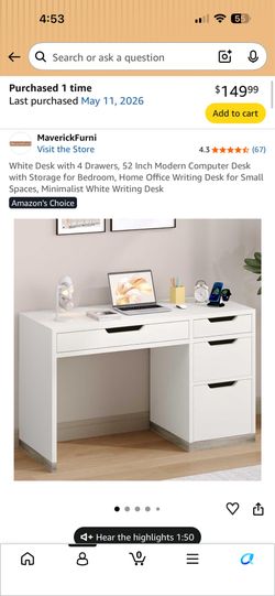 Brand new desk in box unbuild