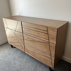Modern Geometric Dresser and Nightstand