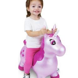 Waddle Bouncer Ride Toy Bouncing Unicorn Horse Pump Included NEW Development Toy