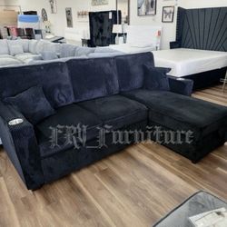 New Black Sofa 