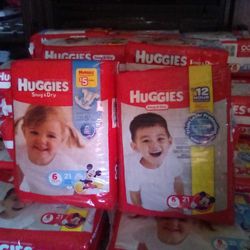 HUGGIES DIAPERS  Size :6, 21count 