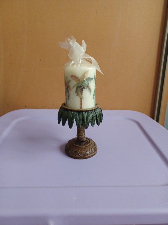 Palm Tree Candle Holder 