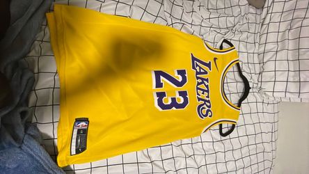 Nike Lakers #23 LeBron James NBA Jersey