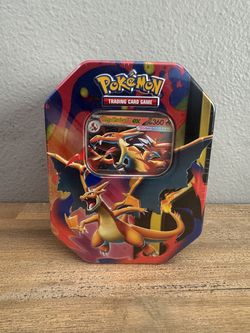 Pokemon Mega Charizard ex Factory Sealed Tin Box - Charizard Y - 4 Booster Packs