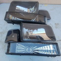 92-96 Ford F150 F250 F350 92-96 Bronco Headlights Luces Micas Calaveras Faros Faroles Focos Headlamps