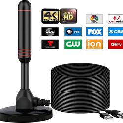 Indoor TV Antenna with 2 Signal Boosters & 32FT Cable