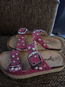 Pink/Brown Sandals Size 5 