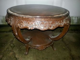 Antique curio table