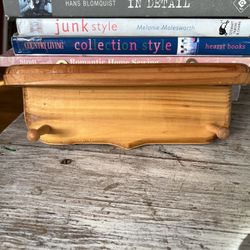 Vintage Pine Shelf w/ 2 Pegs 