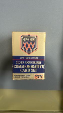 Pro Set Super Bowl XXV Silver Anniversary Limited Edition Card Set 160