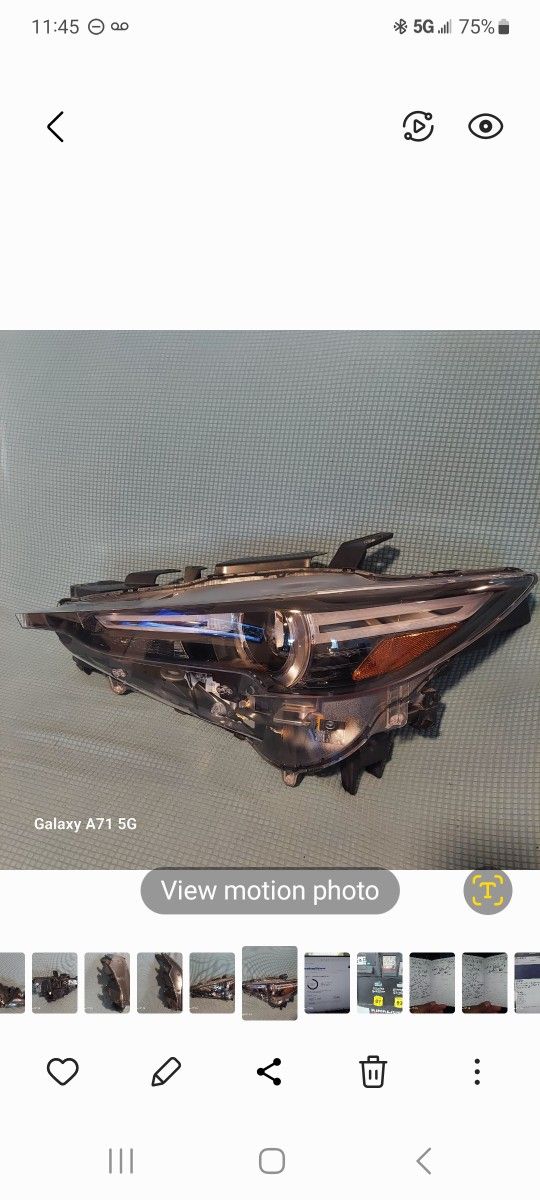 2017-21 MAZDA CX5 LEFT HEADLAMP LED