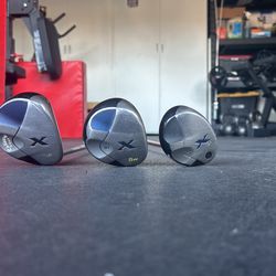 Callaway X Tour 21° Hybrid, 18° 3 Wood, 15° 5 Wood - Stiff