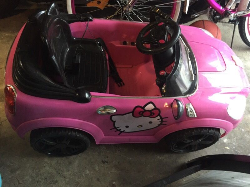 Hello kitty car for cheap kids