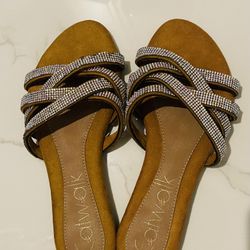 Flat Sandles - Fashion Slides - Size 6
