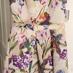 Cream Lavender Dress