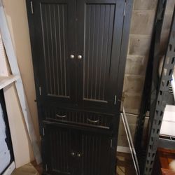 Black Wood Cabinet/shelving