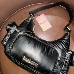 New Juicy Couture Black Puffer Bag