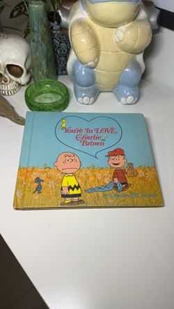 Antique 1960s Peanuts You’re In Love, Charlie Brown HC Book By Charles M. Schulz