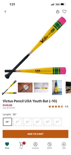 Victus Pencil USA Bat Youth 26in, 16oz (-10)