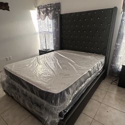 EXTRA TALL HEADBOARD bed 🛏️ 🖤 