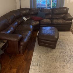 Flex steel Leather Couch
