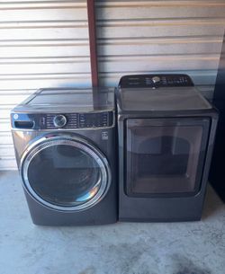 GE Washer And Samsung Electric Dryer