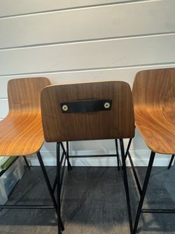 Chairs W Leather Strap 