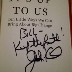 Former Presidential Cantidate Autographed Book