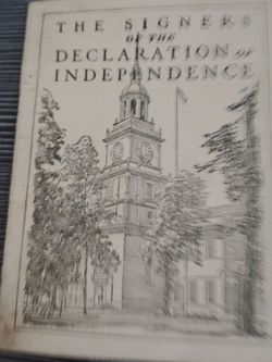 The Signers of the Declaration of Independence promotional pamphlet
