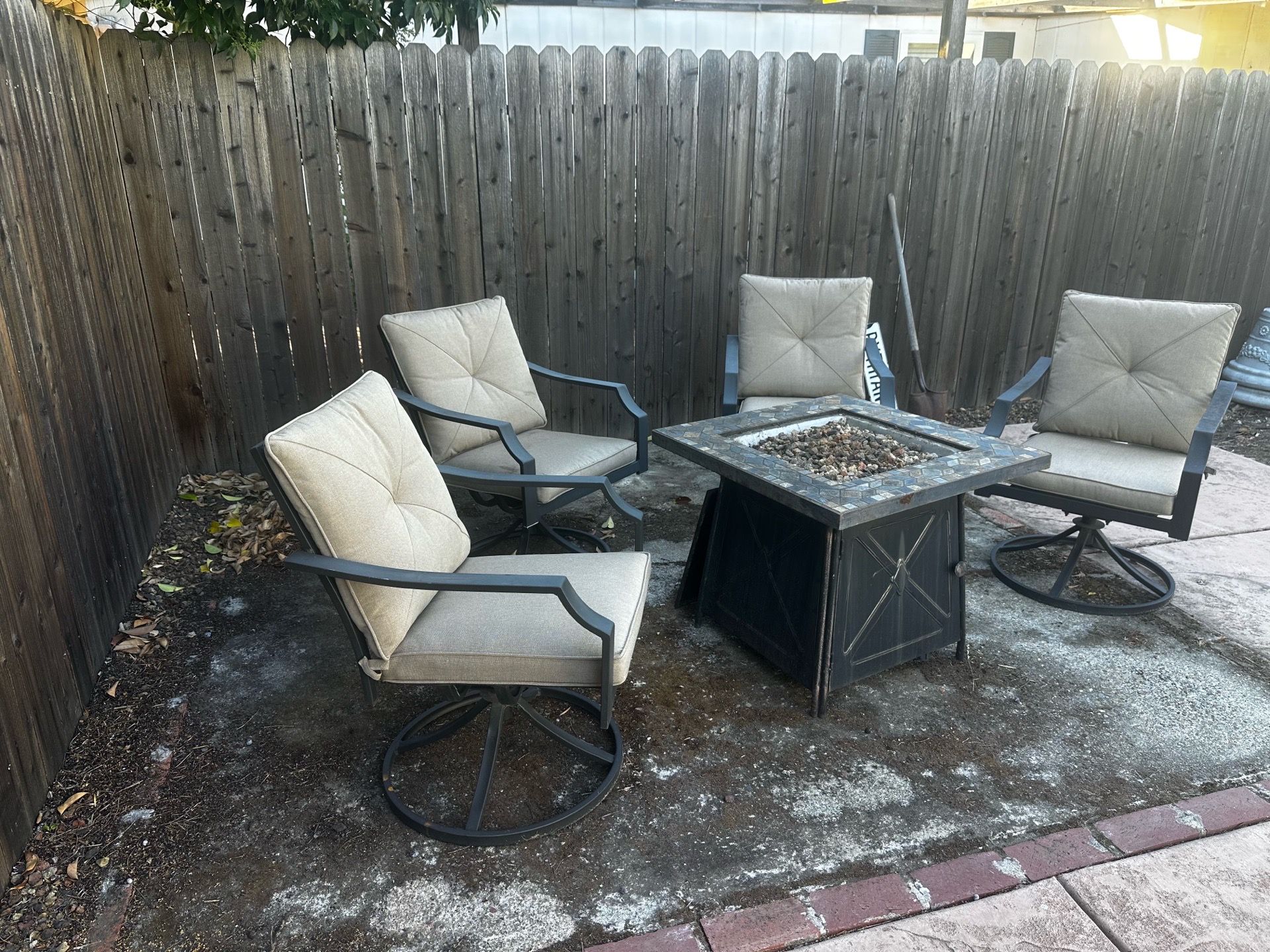 Back yard furniture