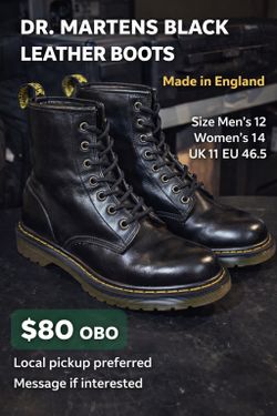 Men’s 12 Dr Martin Black