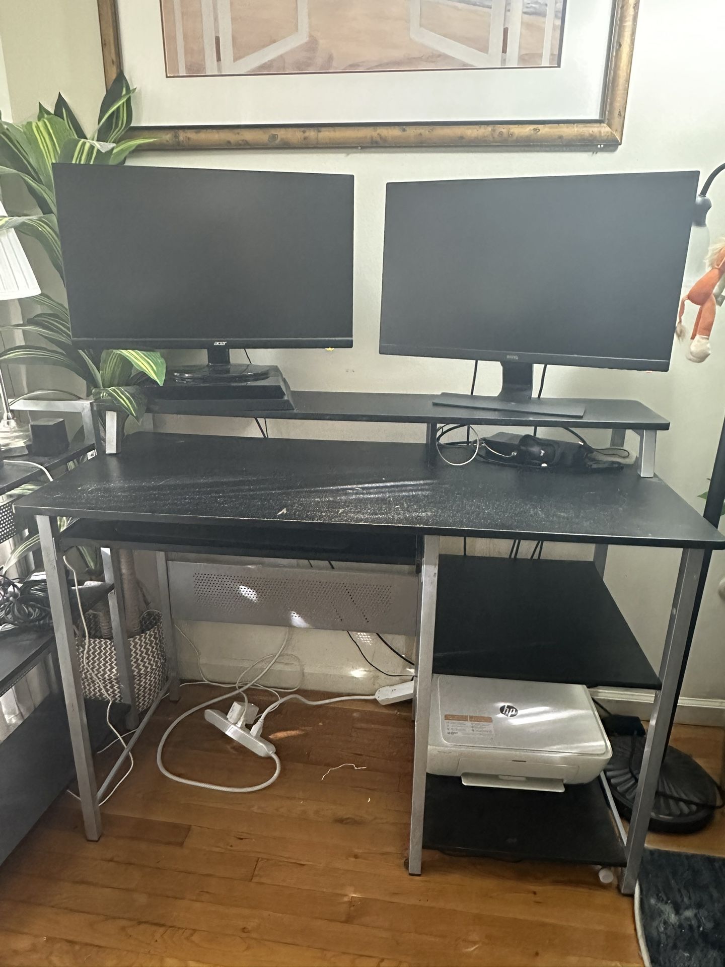 Monitors(2)  With Computer Table