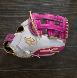 Rawlings Liberty Advanced Softball Glove Pink White