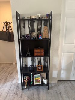 IKEA Bookcase – Black with Custom Fabric Backing