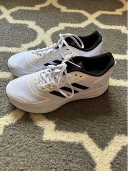 Adidas Duramo 10 Running Shoes White Black Size 12