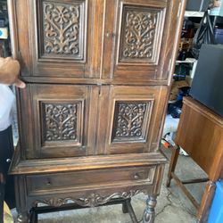 antique Jacobean cabinet By Rockford Furniture 