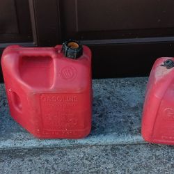 Three Gas Can Fuel Containers
