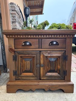 Beautiful Restored Matching Cabinet/nightstand Pair (One-of-a-Kind)