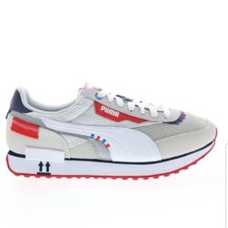 PUMA FUTURE RIDE S&S LACE UP MEN'S RUNNING SHOES LOW TOP SIZE 9.5 OFF WHITE/GRAY SUEDE BRAND NEW WITH OUT THE BOX CHECK OUT THE REST OF MY OFFERS 