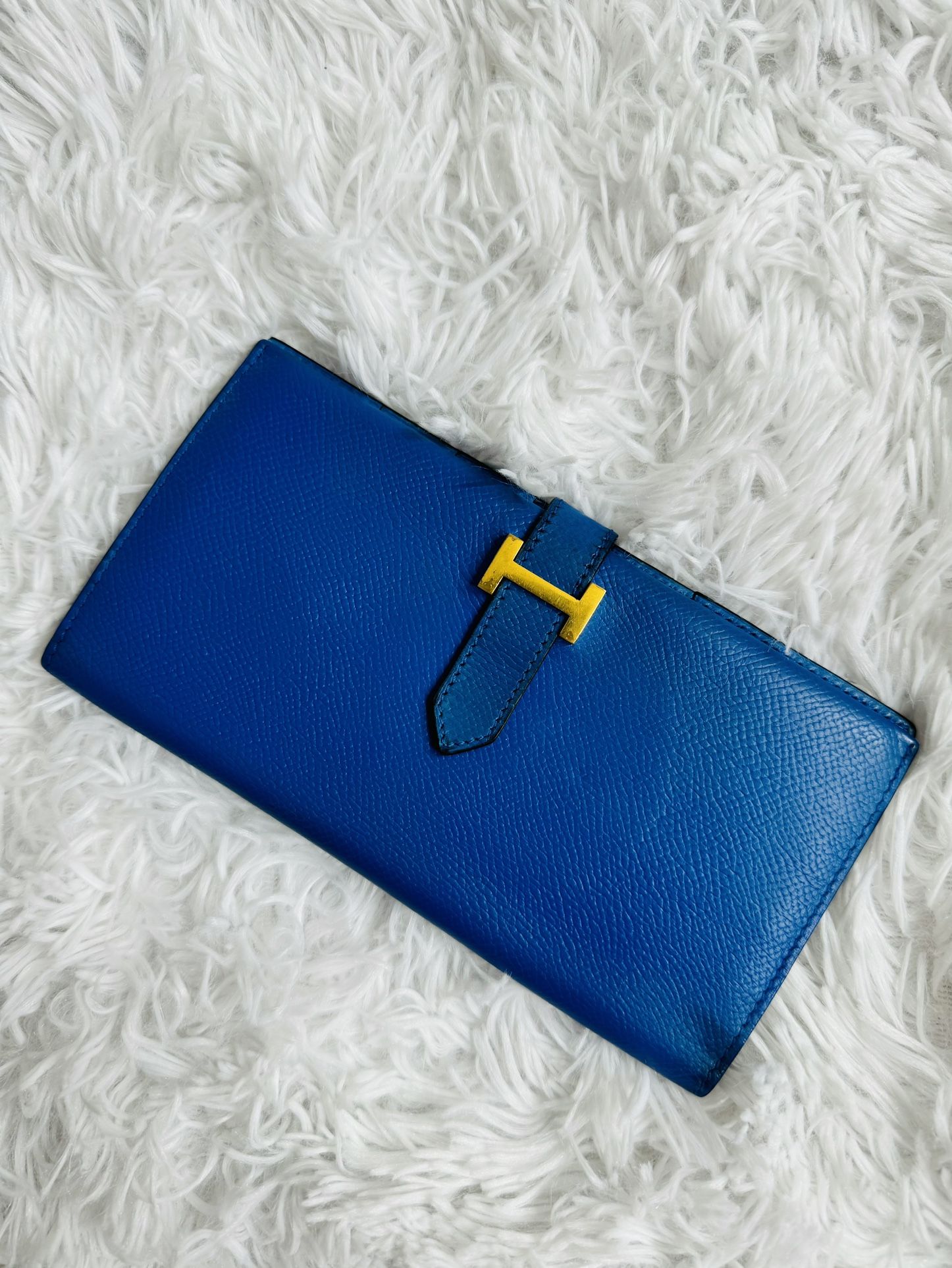 💯 Authentic Hermes Epsom Bearn Wallet